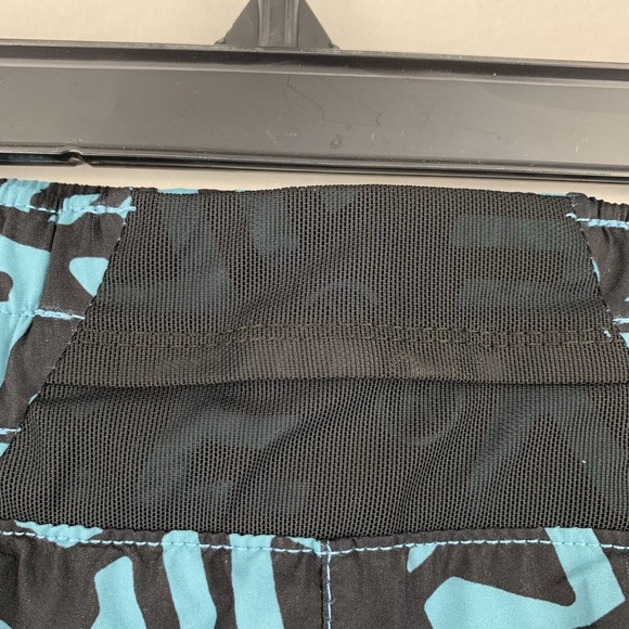 Nike Womens Dri-FIT Mid-Rise 2-in-1 Spellout Running Shorts Blue/Black Logo M - Picture 7 of 10